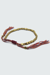 Gold Baroque Bead Friendship String Bracelet
