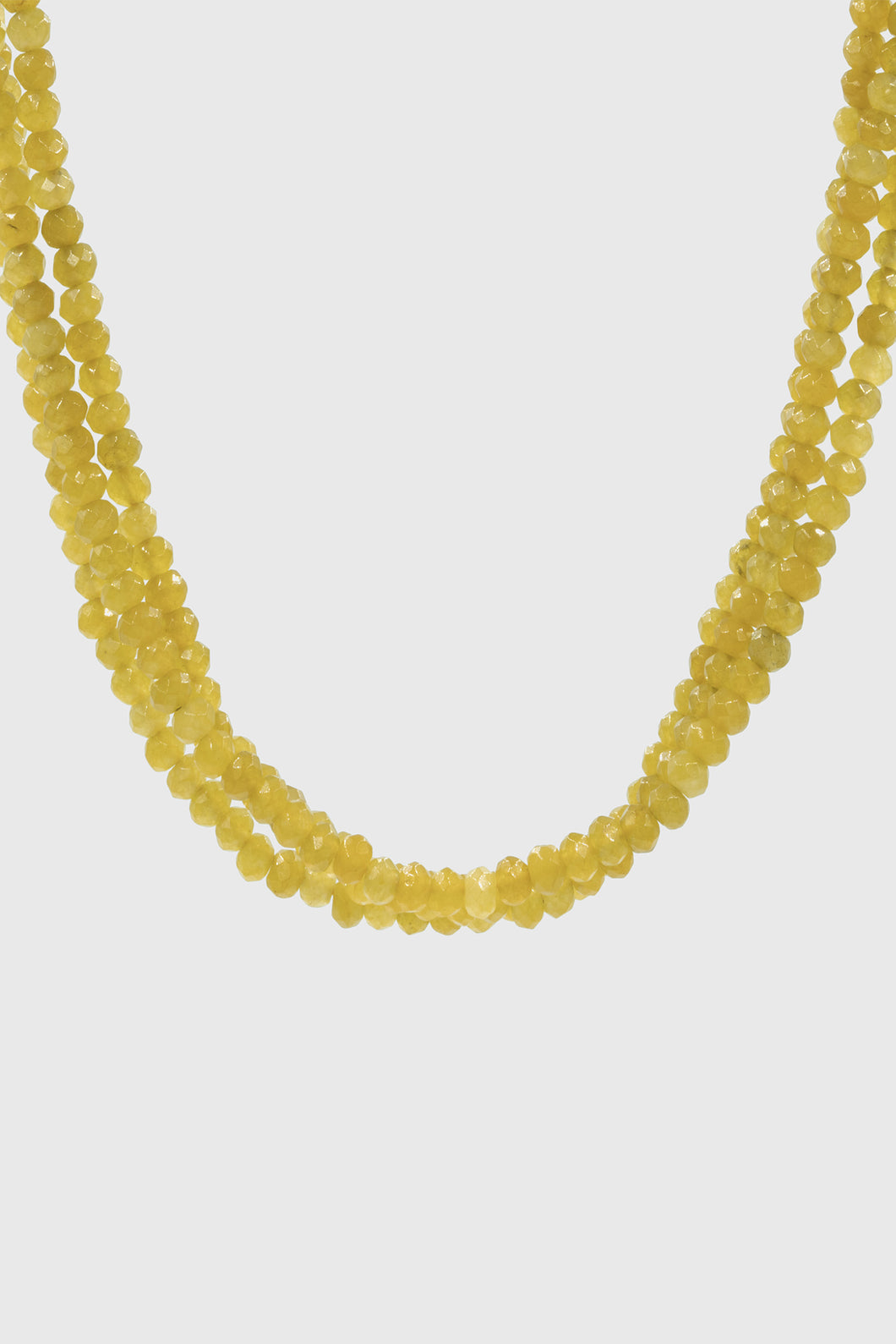 Layered Yellow Bead Necklace