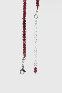 Ruby Red Beaded necklace