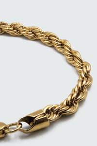 Twisted Link Gold bracelet