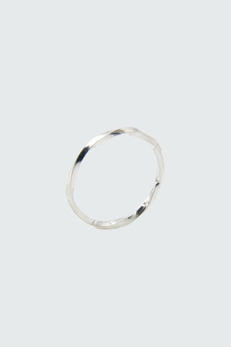 Twisted Silver Dainty Ring