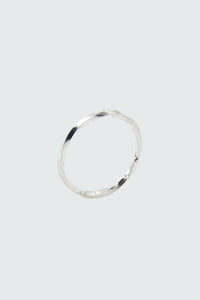 Twisted Silver Dainty Ring