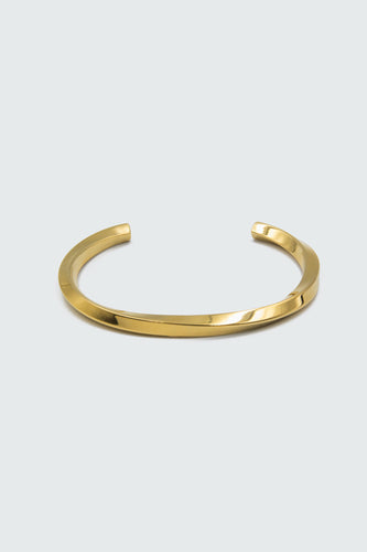 Twisted Gold Open Cuff