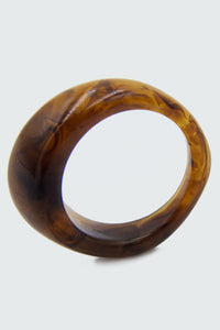 Resin Brown Seventies Vintage Ring