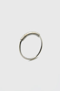 Spiral Top Silver Ring