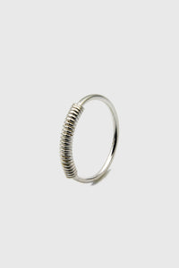Spiral Top Silver Ring