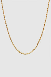Vintage Twisted Chain Gold Necklace, medium