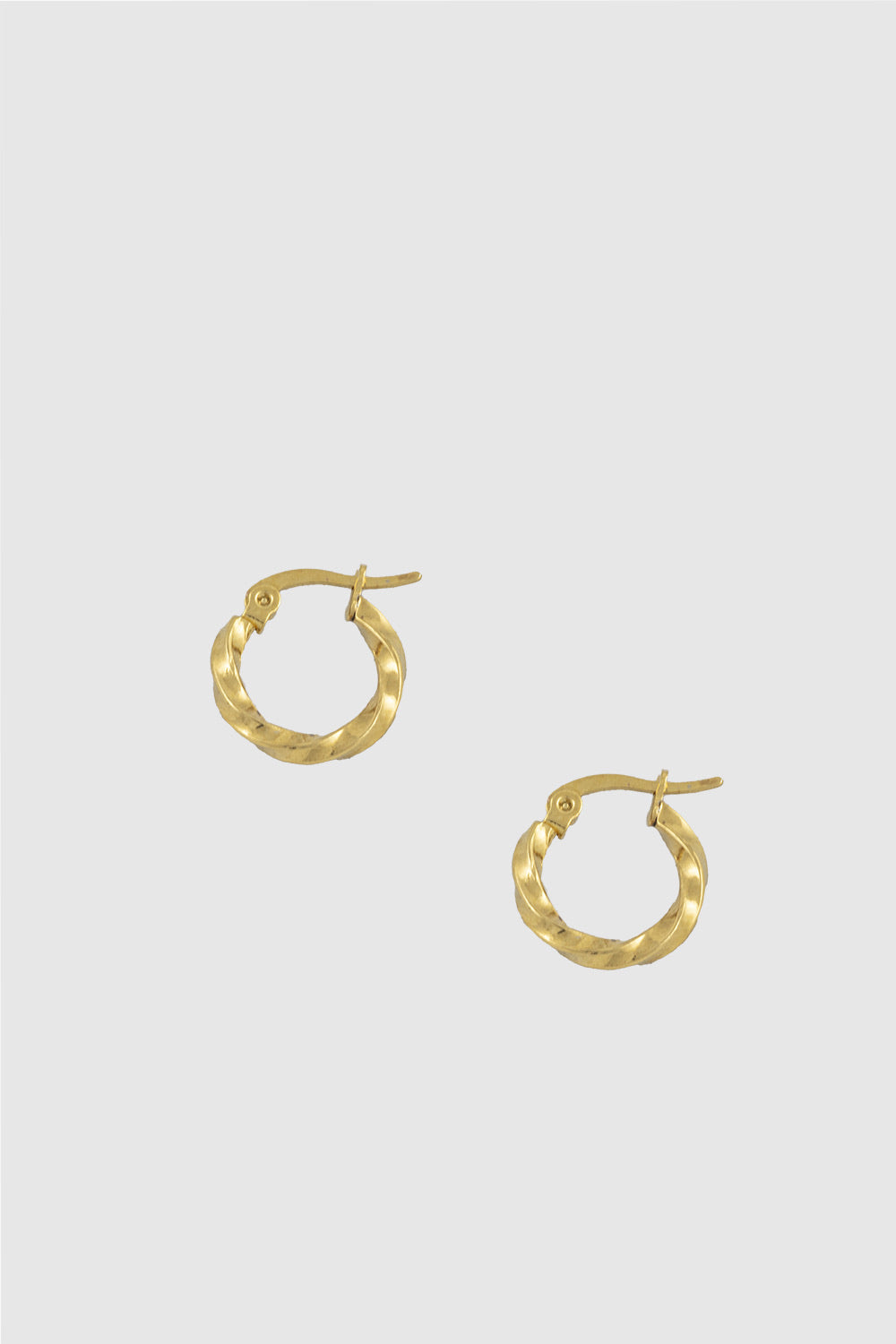 Mini Curved Gold Sleeper Earrings