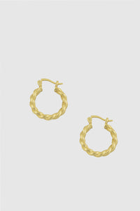 Braided Gold Rope Earrings