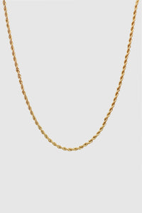 Vintage Twisted Chain Gold Necklace